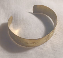 Load image into Gallery viewer, Mens Antique African Adinkra Symbol Brass Bracelet Kargo Fresh