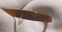 Load image into Gallery viewer, Mens Antique African Adinkra Symbol Brass Bracelet Kargo Fresh