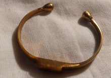 Load image into Gallery viewer, Mens Antique African Adinkra Symbol Brass Bracelet Kargo Fresh