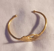 Load image into Gallery viewer, Mens Antique African Adinkra Symbol Brass Bracelet Kargo Fresh