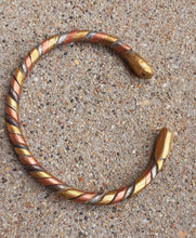 Load image into Gallery viewer, Mens Antique African Copper and Brass Bracelet Kargo Fresh