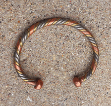 Load image into Gallery viewer, Mens Antique African Copper and Brass Bracelet Kargo Fresh