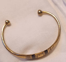Load image into Gallery viewer, Mens Antique African Tuareg Tribal Brass Bracelet Kargo Fresh