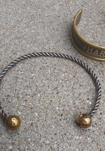 Load image into Gallery viewer, Mens Antique Hare Krishna Copper and Brass Bracelet Set Kargo Fresh