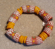 Load image into Gallery viewer, Mens Extra Large Chunky Vintage Ghana Trade Clay Bracelet Kargo Fresh
