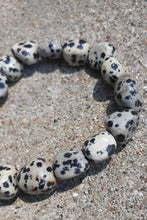 Load image into Gallery viewer, Mens Genuine Dalmatian Jasper Bead Layering Bracelet Kargo Fresh