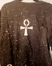 Load image into Gallery viewer, Mens Hand dyed Mudcloth, Ankh and Gye Nyame Tee Kargo Fresh