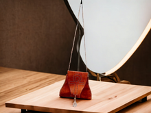 Load image into Gallery viewer, Mens Handmade Leather Ankh Neck Pouch Kargo Fresh