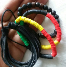 Load image into Gallery viewer, Mens RBGY Afrocentric Layering Bracelet set Kargo Fresh