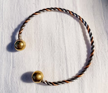 Load image into Gallery viewer, Mens Vintage African Braided Copper and Brass Bracelet Kargo Fresh