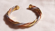 Load image into Gallery viewer, Mens Vintage African Braided Copper and Brass Bracelet Kargo Fresh
