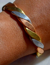 Load image into Gallery viewer, Mens Vintage African Braided Copper and Brass Bracelet Kargo Fresh