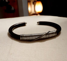 Load image into Gallery viewer, Mens Vintage African Steel Bangle Kargo Fresh