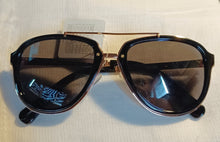 Load image into Gallery viewer, Mens black and gold aviator sunglasses new Kargo Fresh