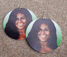 Load image into Gallery viewer, Michelle Obama Cameo Earrings Kargo Fresh