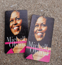 Load image into Gallery viewer, Michelle Obama Cameo Earrings Kargo Fresh