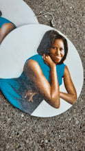 Load image into Gallery viewer, Michelle Obama Cameo Earrings Kargo Fresh