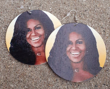 Load image into Gallery viewer, Michelle Obama Cameo Earrings Kargo Fresh