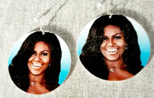 Load image into Gallery viewer, Michelle Obama Cameo Earrings Kargo Fresh