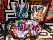 Load image into Gallery viewer, Michelle Obama Fashion Face Mask and Earrings Set Kargo Fresh