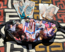 Load image into Gallery viewer, Michelle Obama Fashion Face Mask and Earrings Set Kargo Fresh