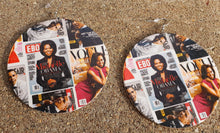 Load image into Gallery viewer, Michelle Obama Magazine Covers Earrings Kargo Fresh