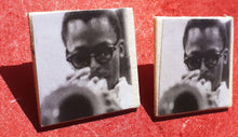 Load image into Gallery viewer, Miles Davis Tribute Large Stud Earrings Kargo Fresh