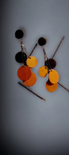 Load image into Gallery viewer, Minimalist design wood and chain dangle Earrings Kargo Fresh