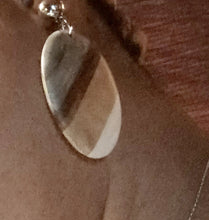 Load image into Gallery viewer, Natural Tri Color Wood Clip On Earrings Kargo Fresh