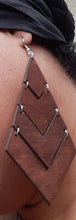 Load image into Gallery viewer, Natural Wood Accordion Earrings Kargo Fresh