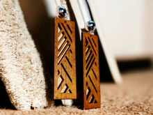 Load image into Gallery viewer, Natural Wood Clip On Earrings Kargo Fresh