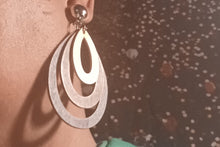 Load image into Gallery viewer, Natural Wood pastel layers Clip On Earrings Kargo Fresh