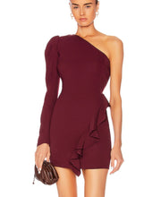 Load image into Gallery viewer, One Sleeve Frill Bandage Dress Large Kargo Fresh