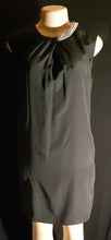 Load image into Gallery viewer, Phillip Lim Classic Black Crepe with Embellished Collar Sheath Dress Size Small Kargo Fresh