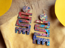Load image into Gallery viewer, Handpainted Adinkra symbol Earrings