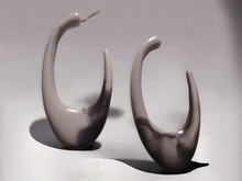 Load image into Gallery viewer, Marbled Acrylic Hoop Earrings