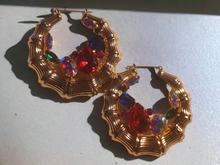 Load image into Gallery viewer, Large and Chunky Vintage Bamboo Earrings