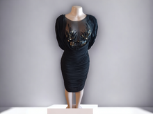 Load image into Gallery viewer, Vintage 1980s Casadei Silk Draped Dress 10