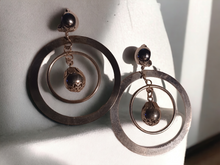 Load image into Gallery viewer, Vintage Patina Metal Multi Hoop Clip On earrings