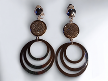 Load image into Gallery viewer, Multi hoop and Rhinestone Clip on earrings