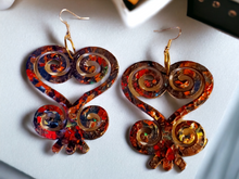 Load image into Gallery viewer, Handpainted Adinkra symbol Earrings