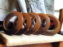 Load image into Gallery viewer, Vintage Chunky Wooden Bangle Set