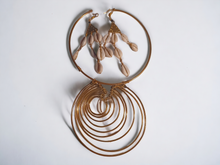 Load image into Gallery viewer, Vintage Extra Large Brass African Necklace Set