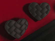 Load image into Gallery viewer, Clip on acrylic Heart Stud Earrings ❤️