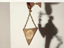 Load image into Gallery viewer, Clip on wooden eye of horus earrings