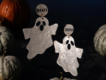 Load image into Gallery viewer, 3d acrylic pop art Halloween clip on earrings
