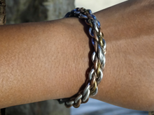 Load image into Gallery viewer, Mens Antique African Copper and Brass Bracelet