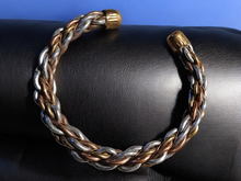 Load image into Gallery viewer, Mens Antique African Copper and Brass Bracelet