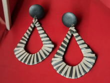Load image into Gallery viewer, Handmade abstract boho clip on earrings