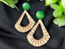 Load image into Gallery viewer, Handmade abstract boho clip on earrings